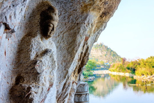 A scenic view of Guilin Shike