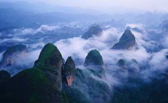 A scenic view of Guilin Xiangshansi Taqun Yu Shike