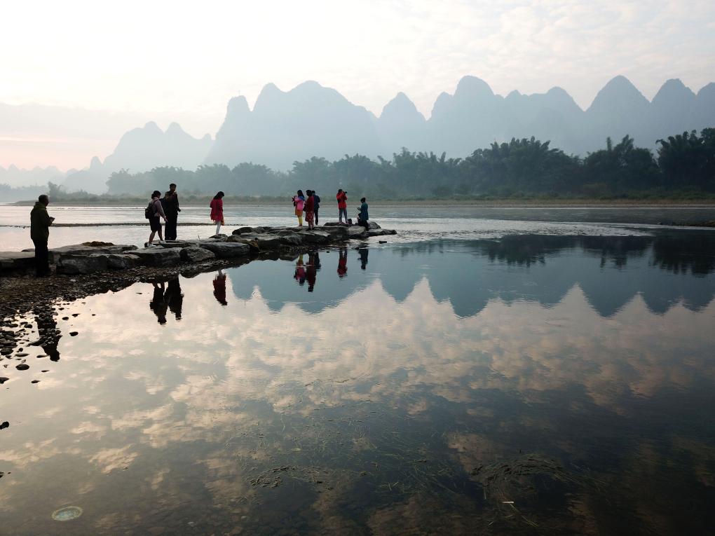 A scenic view of Guilin Yanwolou