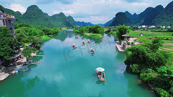 A scenic view of Guilin Yanwolou