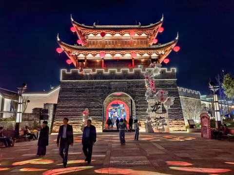 A scenic view of Guilin Yongningzhoucheng Chengqiang
