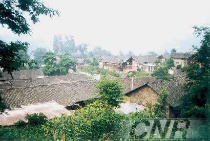 A scenic view of Guiyang Matouzhai Gujianzhuqun