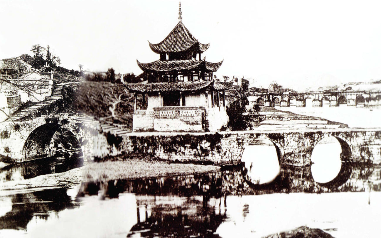 A scenic view of Guiyang Matouzhai Gujianzhuqun
