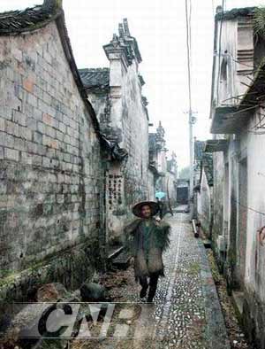 A scenic view of Guiyang Matouzhai Gujianzhuqun