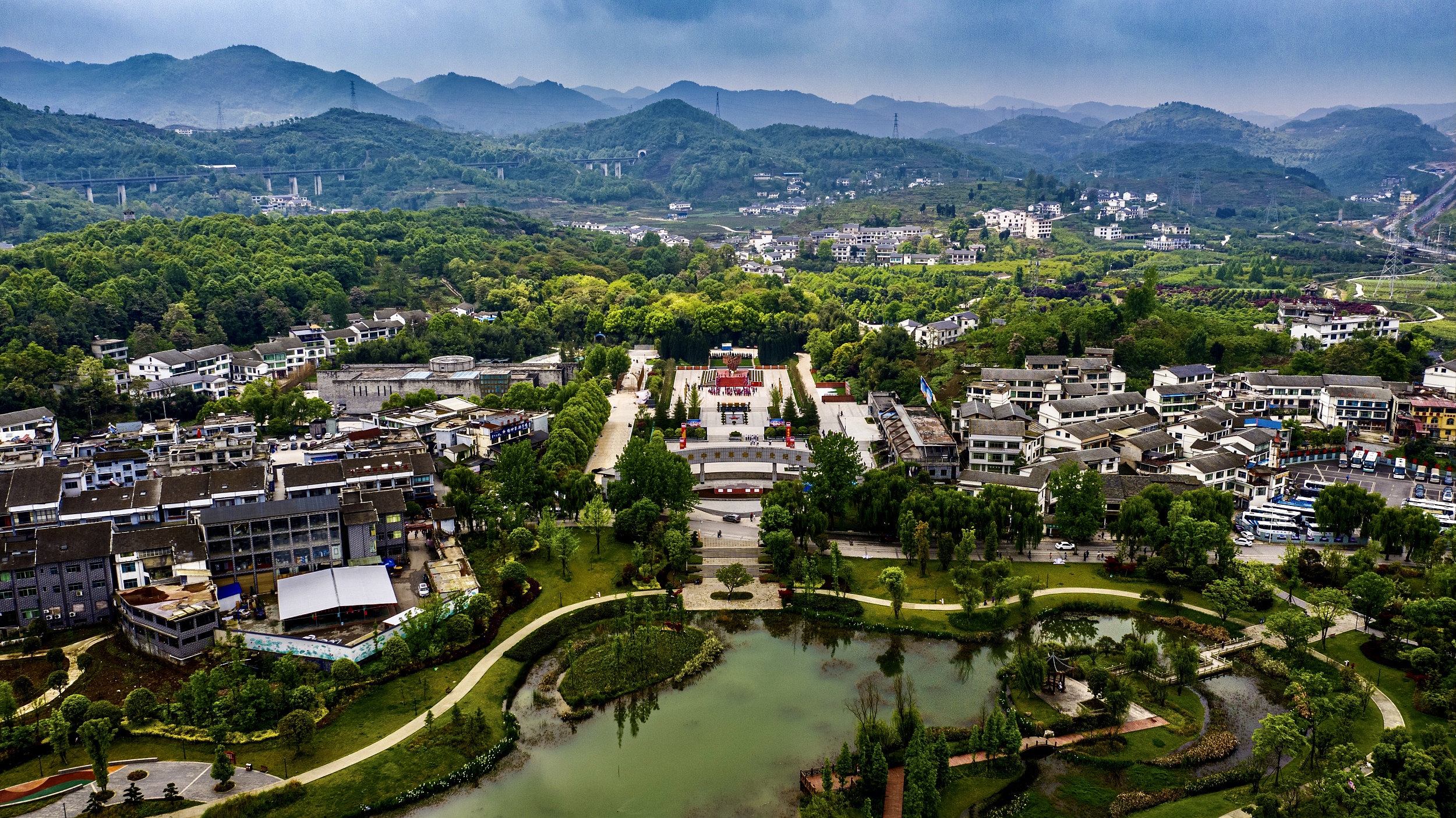 A scenic view of Guiyang Xifeng Jizhongying Jiuzhi