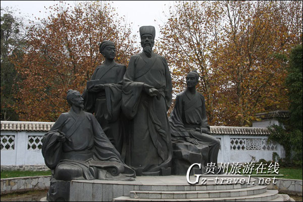 A scenic view of Guiyang Yangmingdong He Yangmingci
