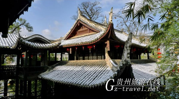 A scenic view of Guiyang Yangmingdong He Yangmingci