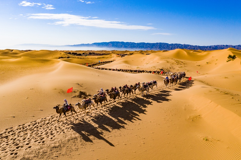 A scenic view of Guyuan Gucheng Yizhi