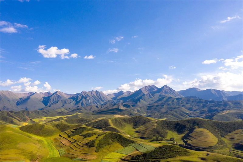 A scenic view of Haibei Menyuan Gucheng