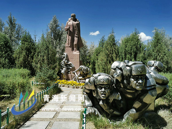 A scenic view of Haixi Qingzang Gonglu Jianshe Zhihuibu Jiuzhi