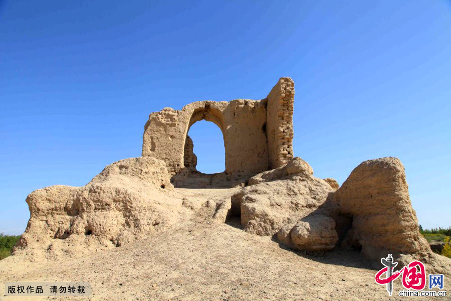 A scenic view of Hami Baiyanggou Fosi Yizhi