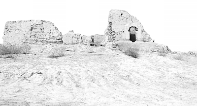 A scenic view of Hami Baiyanggou Fosi Yizhi