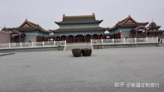 A scenic view of Hami Dahe Gucheng