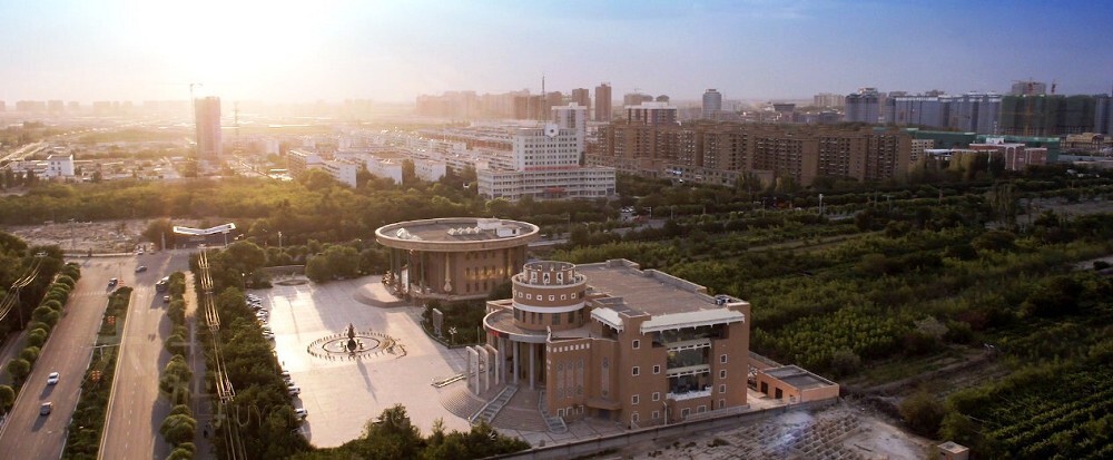 A scenic view of Hami Shirenzi Gou Yizhiqun