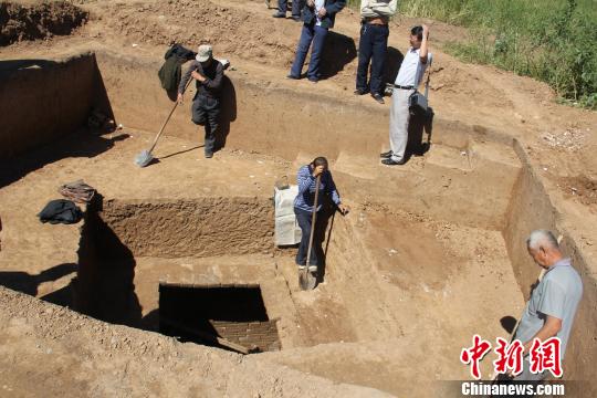 A scenic view of Handan Cixian Northern Dynasties Tombs