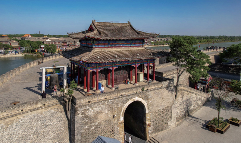 A scenic view of Handan Damingfu Ancient City Site