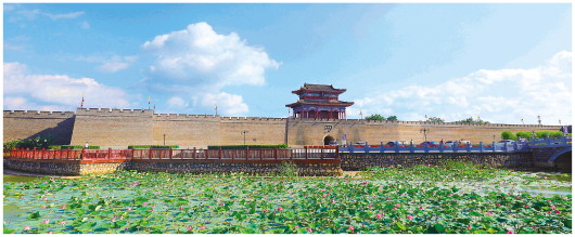 A scenic view of Handan Damingfu Ancient City Site