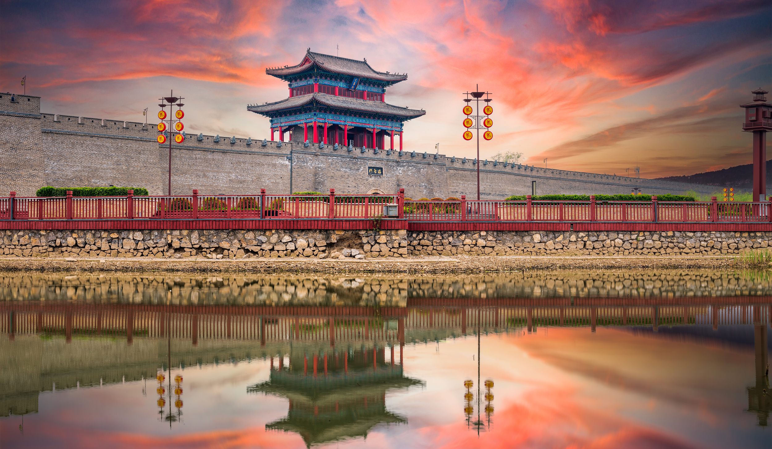A scenic view of Handan Di Renjie Shrine Stele