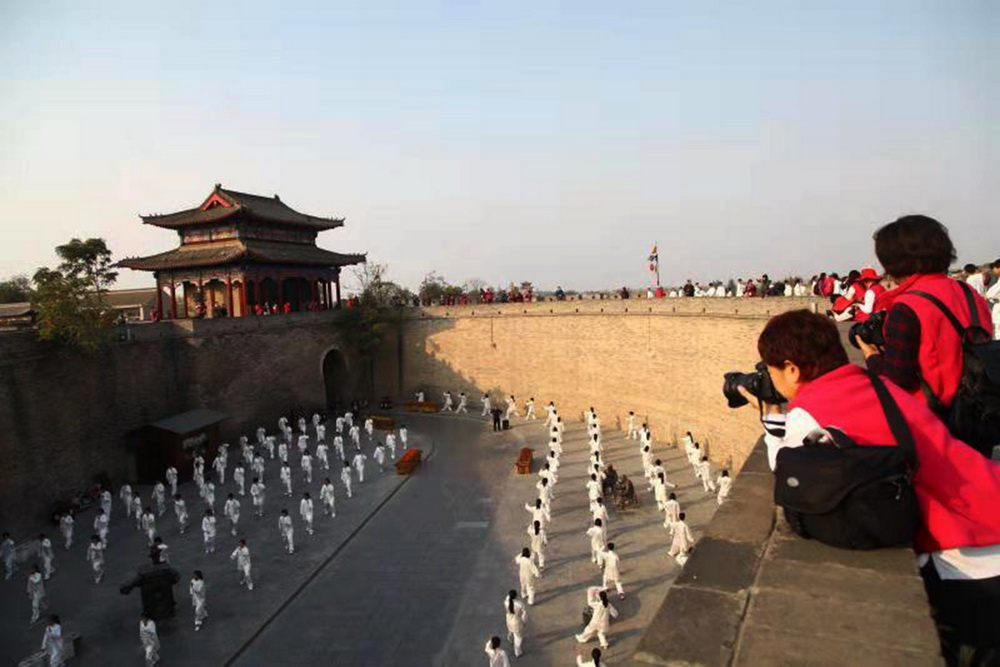 A scenic view of Handan Guzhen Ancient City Site
