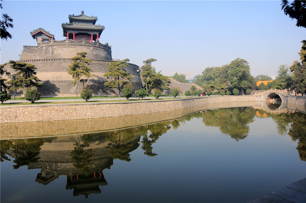 A scenic view of Handan Guzhen Ancient City Site