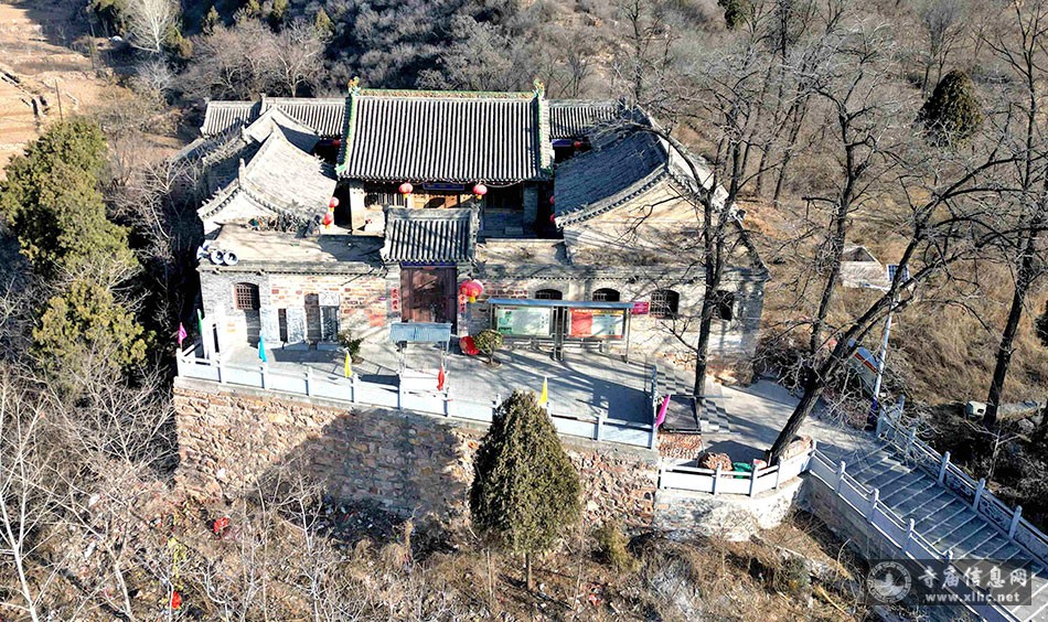 A scenic view of Handan Jiujiang Shengmu Temple