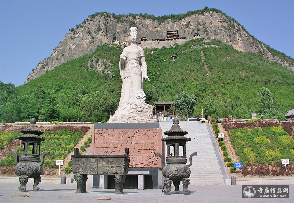 A scenic view of Handan Jiujiang Shengmu Temple