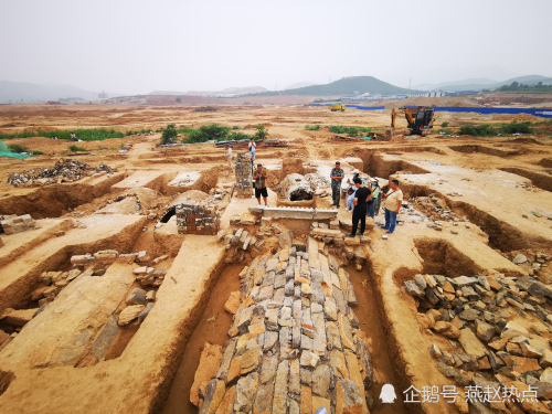 A scenic view of Handan Lincun Tomb Group