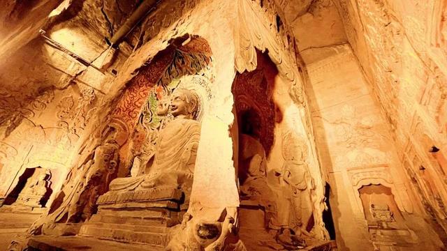 A scenic view of Handan Quli Thousand Buddha Grottoes