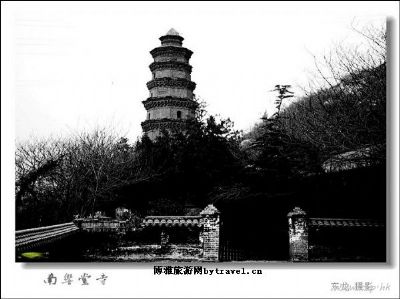 A scenic view of Handan Tianqing Temple Main Hall