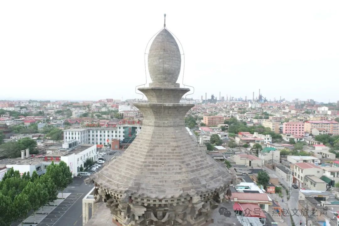 A scenic view of Handan Wu An Relic Pagoda