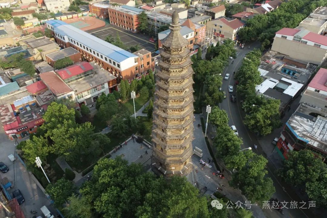 A scenic view of Handan Wu An Relic Pagoda