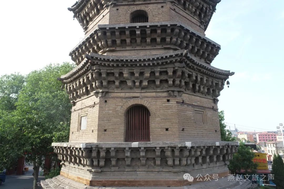A scenic view of Handan Wu An Relic Pagoda