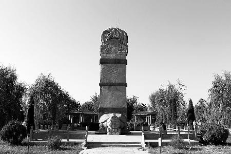 A scenic view of Handan Wuliji Stele