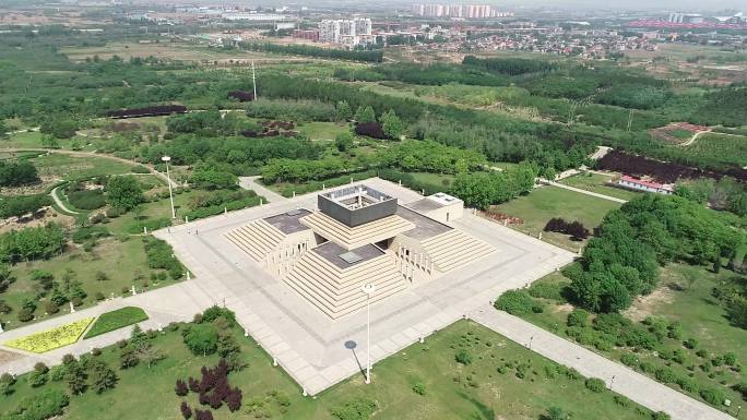 A scenic view of Handan Zhao King Mausoleums