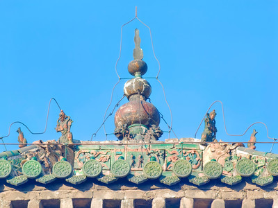 A scenic view of Handan Zhifang Yuhuang Pavilion