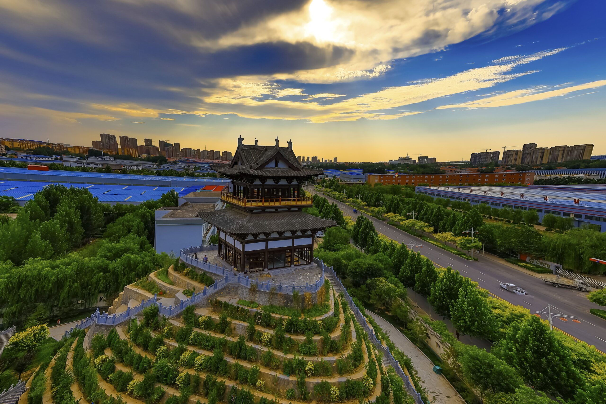 A scenic view of Handan Zhushan Stone Carvings