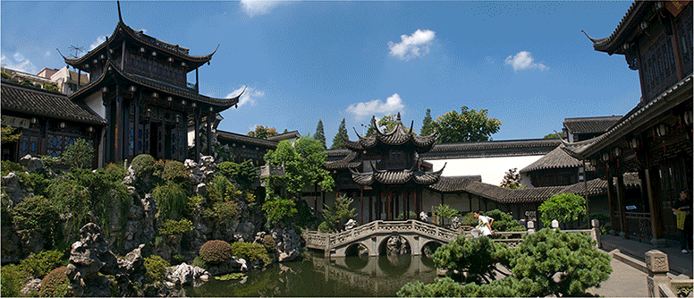 A scenic view of Hangzhou Huqingyutang