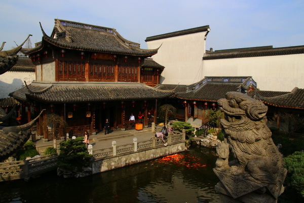 A scenic view of Hangzhou Huqingyutang