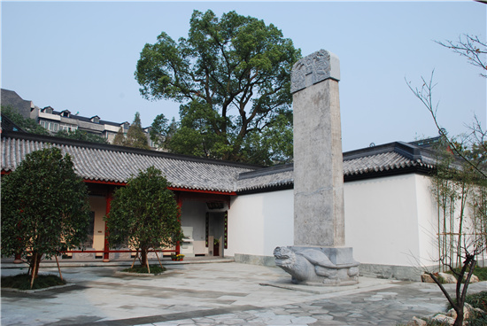 A scenic view of Hangzhou Kongmiao Beilin