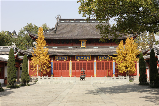 A scenic view of Hangzhou Kongmiao Beilin
