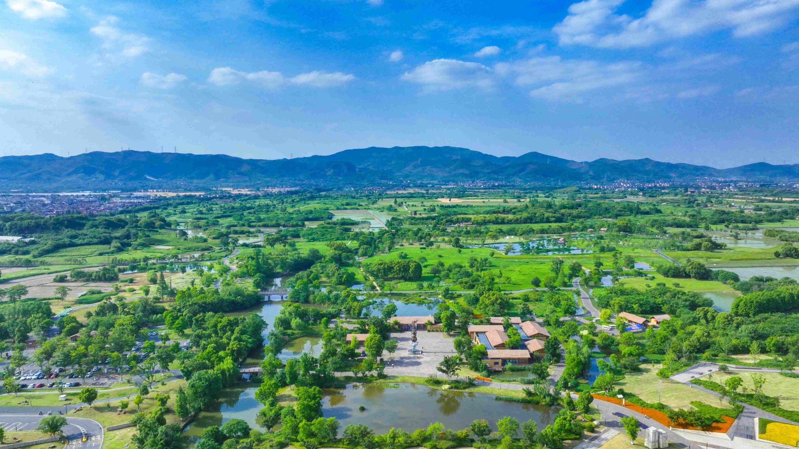 A scenic view of Hangzhou Liangzhu Yizhi