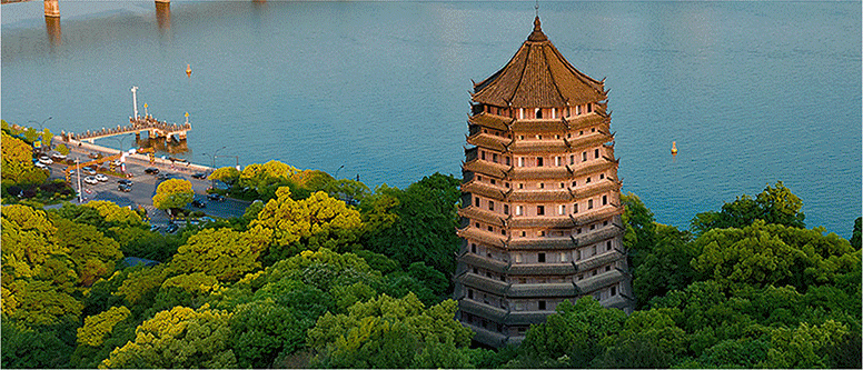 A scenic view of Hangzhou Liuheta