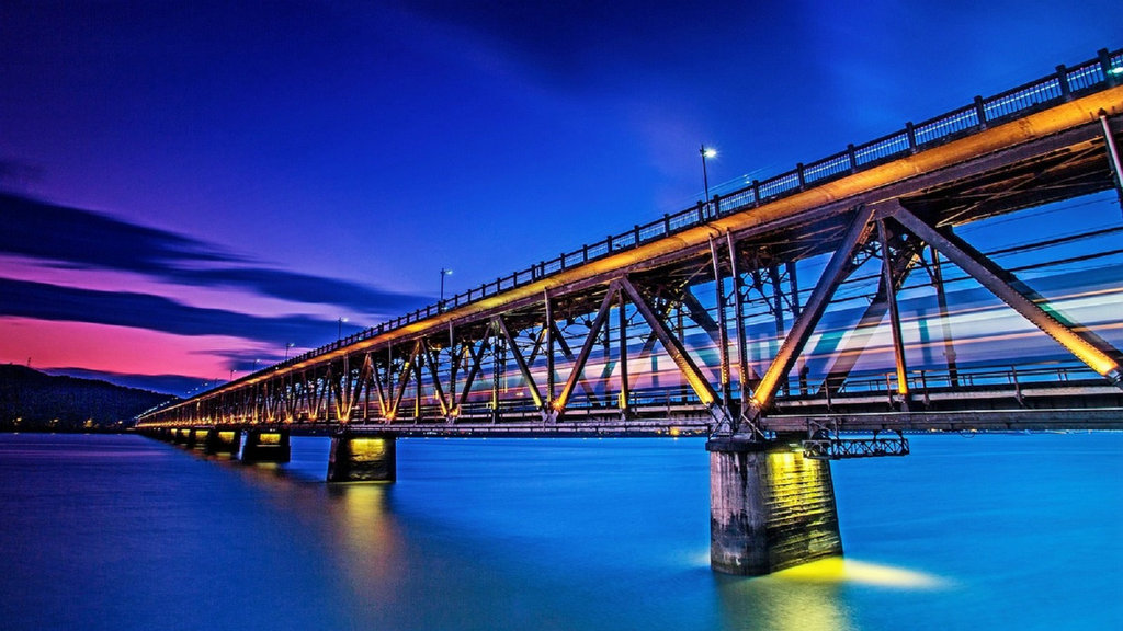 A scenic view of Hangzhou Qiantangjiang Daqiao
