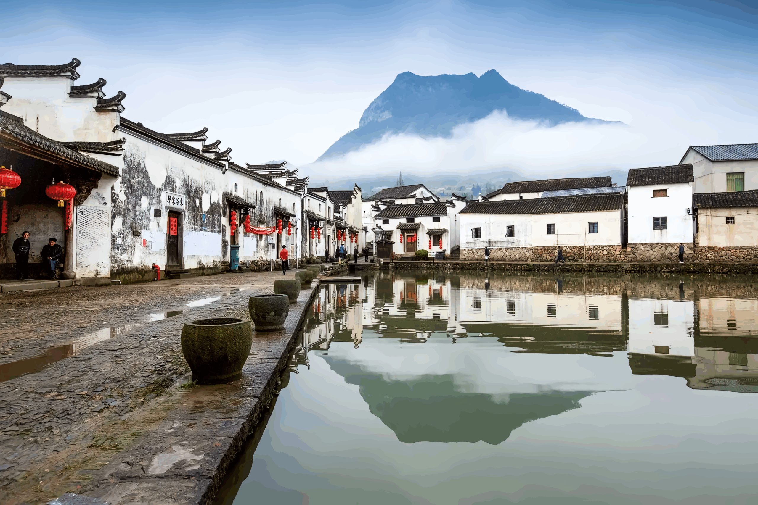 A scenic view of Hangzhou Xinyecun Xiangtu Jianzhu
