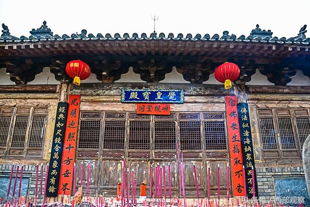 A scenic view of Hanzhong Liangma Temple Juehuang Hall