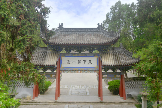 A scenic view of Hanzhong Mianxian Wuhou Shrine