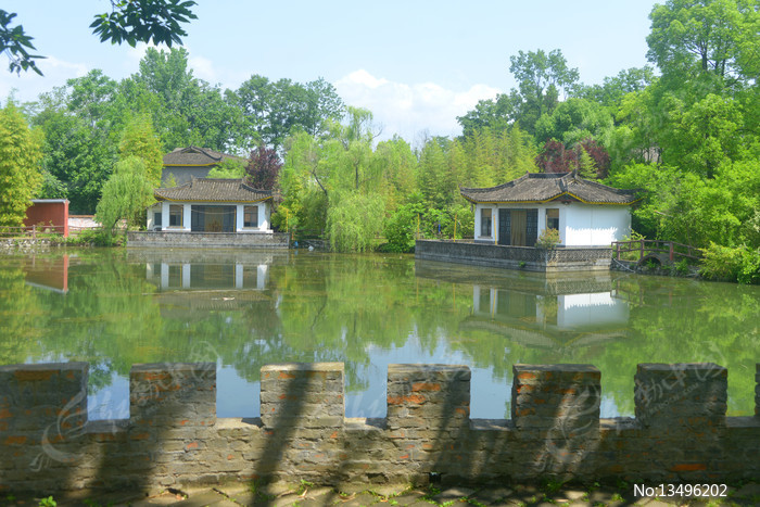 A scenic view of Hanzhong Wuhou Tomb
