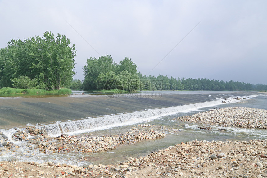 A scenic view of Hanzhong Wumen Weir