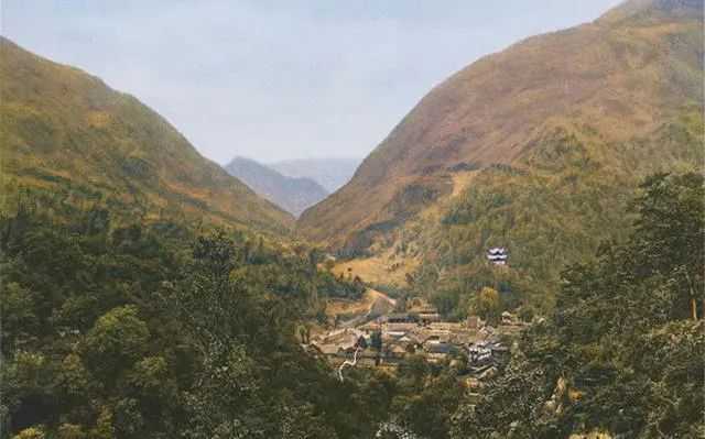 A scenic view of Hanzhong Zhang Liang Temple