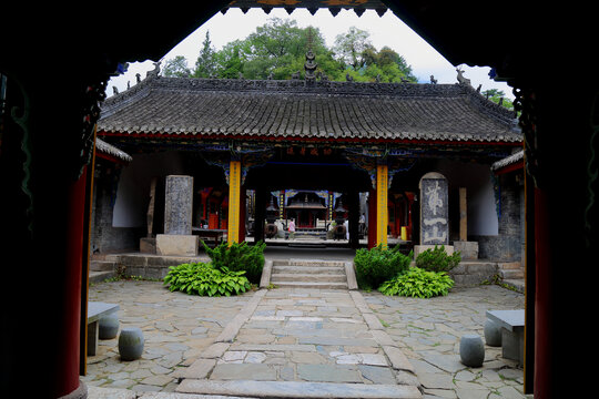 A scenic view of Hanzhong Zhang Liang Temple